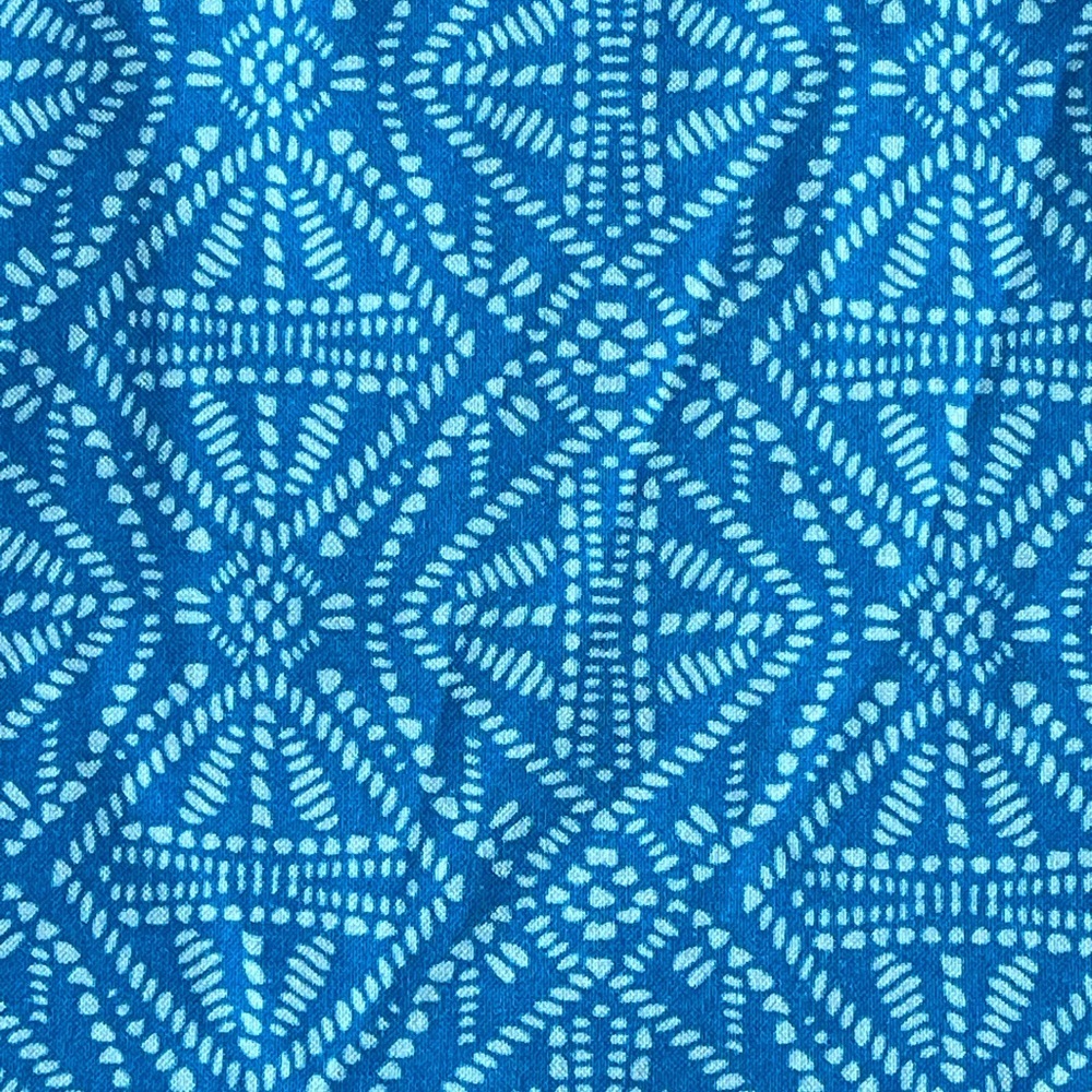 RipSkirt Hawaii Batik Pearl Wrap Skirt Size Large Blue Length 2 UPF 50+ - Picture 2 of 7